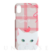 【iPhoneXR ケース】Cat Couple Bar (ホワイト)