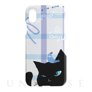 【iPhoneXR ケース】Cat Couple Bar (ブラック)
