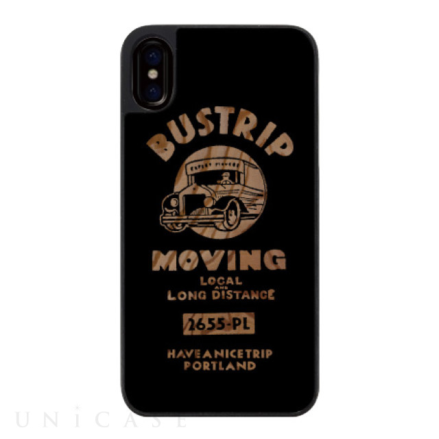 【iPhoneXS/X ケース】ウッドカービングケース (BUSTRIP MOVING)