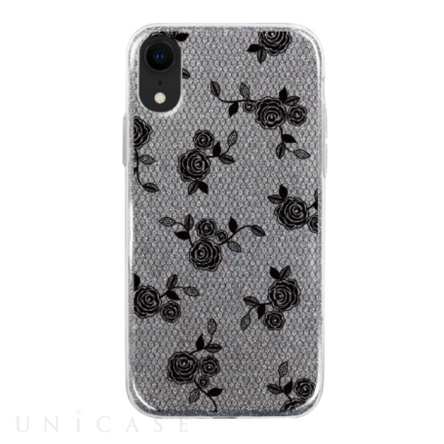 【iPhoneXR ケース】グリッターケース (lace flower)