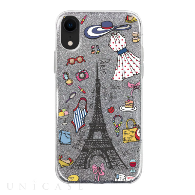【iPhoneXR ケース】グリッターケース (Paris collection)