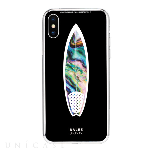 【iPhoneXS/X ケース】Black Sea Shell柄9Hガラスケース (TA)