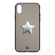【iPhoneXS/X ケース】ONE STAR leatherケース (GY)