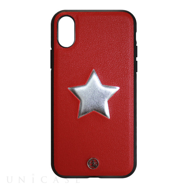 【iPhoneXS/X ケース】ONE STAR leatherケース (RD)