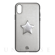 【iPhoneXS/X ケース】ONE STAR leatherケース (SV)