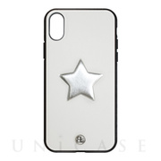 【iPhoneXS/X ケース】ONE STAR leatherケース (WH)