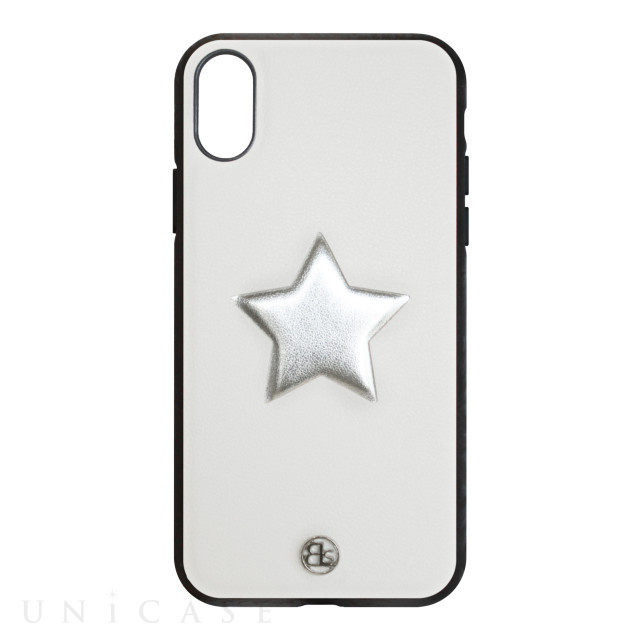 【iPhoneXS/X ケース】ONE STAR leatherケース (WH)