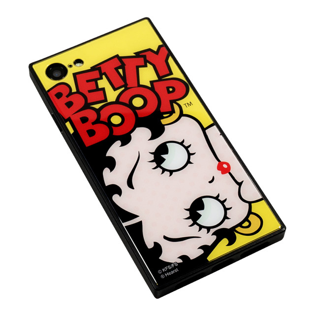【iPhoneSE(第2世代)/8/7 ケース】Betty Boop スクエア型 ガラスケース (YELLOW)サブ画像
