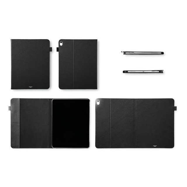 【iPad Pro(12.9inch)(第3世代) ケース】“EURO Passione” Book PU Leather Case (Black)サブ画像