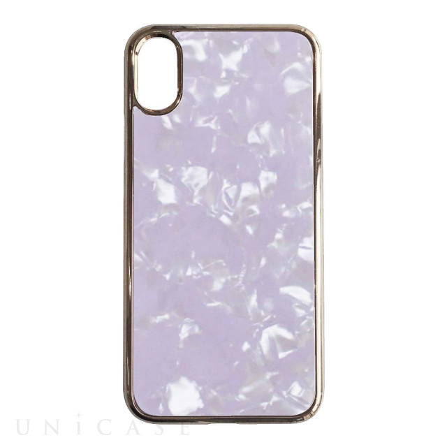 【iPhoneXS/X ケース】Hologram case (Lavender hologram)