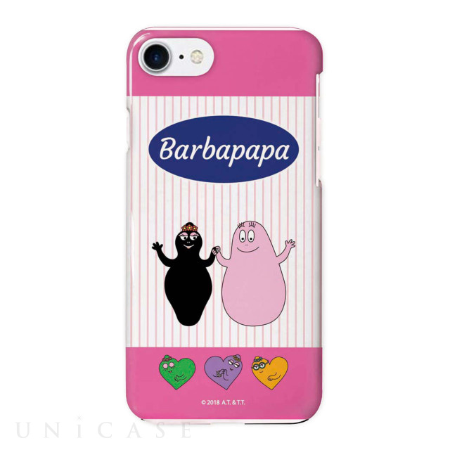 【iPhoneSE(第2世代)/8/7 ケース】BARBAPAPA TOUGH CASE × COLOR TPU (PINK STRIPES)