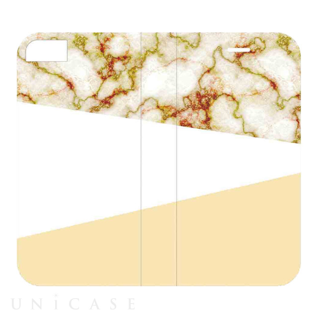 【iPhoneSE(第2世代)/8/7/6s/6 ケース】2WAY CASE (marble-beige)