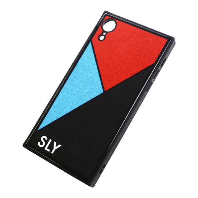 【iPhoneXR ケース】SLY 背面ガラスケース (ラメガラス_BLACK])サブ画像