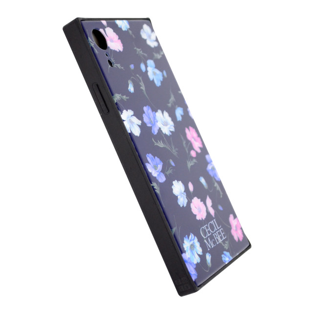 【iPhoneXR ケース】CECIL McBEE 背面ガラスケース (小花柄/NAVY)サブ画像