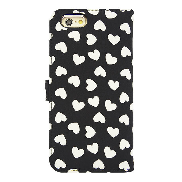 【アウトレット】【iPhone6s/6 ケース】Ribbon Diary Heart Black for iPhone6s/6サブ画像