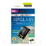 【Apple Watch フィルム 40mm】立体成型シームレスガラス (ブラック) for Apple Watch SE(第1世代)/Series6/5/4