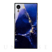 【iPhoneXR ケース】KWH スクエア型 ガラスケース (OPAL BLU)