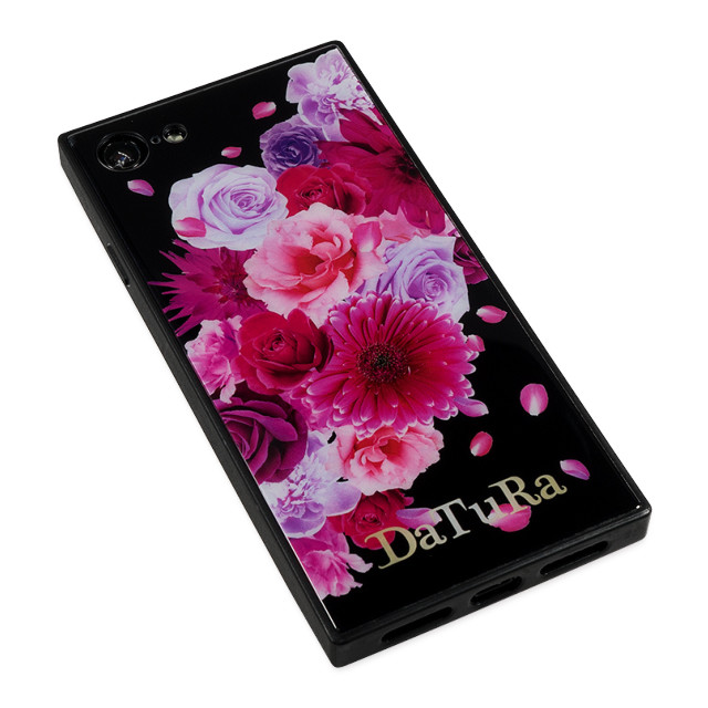 【iPhone8/7 ケース】DaTuRa スクエア型 ガラスケース (CLASSIC FLOWER BLACK)サブ画像