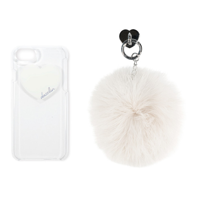 【iPhone8/7/6s/6 ケース】dazzlin クリアケース FUR (CREAM WHITE)goods_nameサブ画像