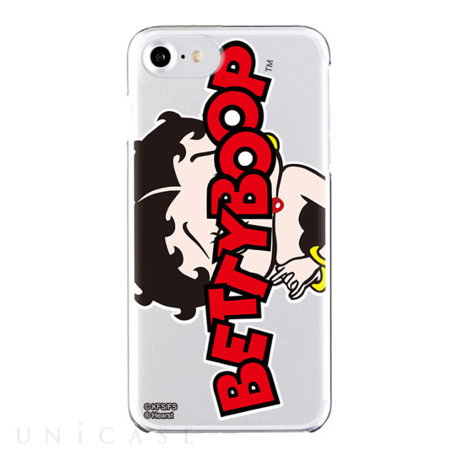 【iPhone8/7/6s/6 ケース】Betty Boop クリアケース (LOGO Red ＆ Black)