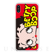 【iPhoneXS/X ケース】Betty Boop クリアケース (RED DOT LOGO)