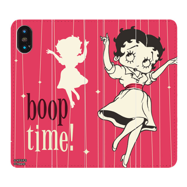 【iPhoneXS/X ケース】Betty Boop 手帳型ケース (BOOP TIME)サブ画像
