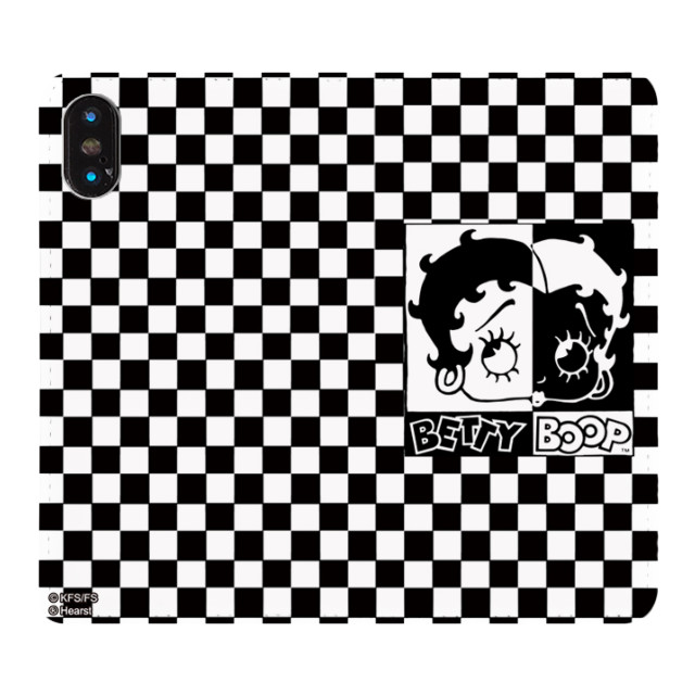 【iPhoneXS/X ケース】Betty Boop 手帳型ケース (Monotone)goods_nameサブ画像