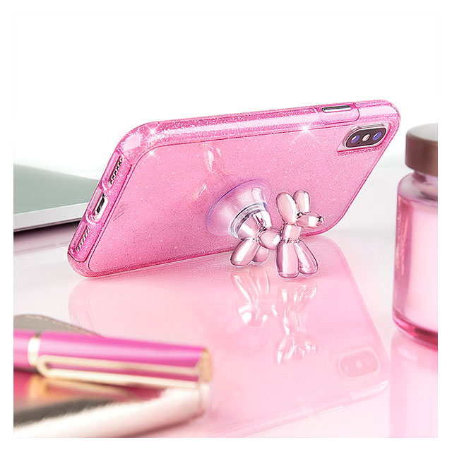 Stand Ups Balloon Dog SHEER CRYSTAL (Pink)goods_nameサブ画像