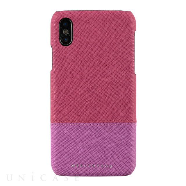 【iPhoneXS/X ケース】BI COLOR 背面型ケース (RASPBERRY)