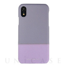 【iPhoneXR ケース】BI COLOR 背面型ケース (LAVENDER)