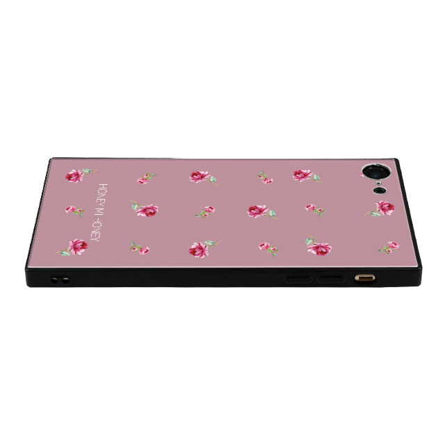【iPhone8/7 ケース】HONEY MI HONEY スクエア型 ガラスケース (PINK ROSE PINK)goods_nameサブ画像