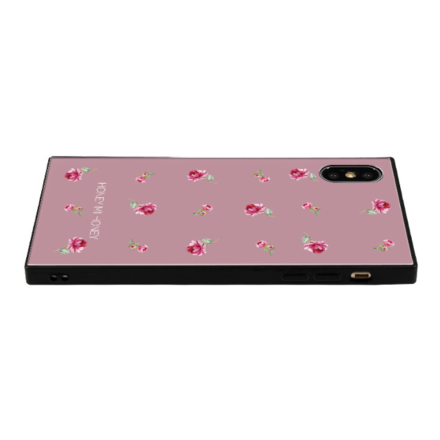 【iPhoneXS/X ケース】HONEY MI HONEY スクエア型 ガラスケース (PINK ROSE PINK)サブ画像