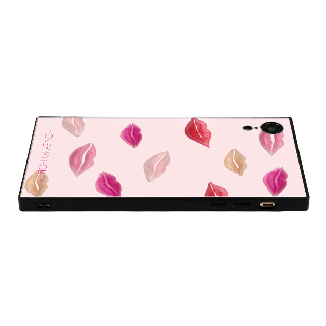 【iPhoneXR ケース】HONEY MI HONEY スクエア型 ガラスケース (PINK KISS)サブ画像