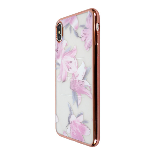 【iPhoneXS Max ケース】rienda メッキクリアケース (エレガントフラワー)goods_nameサブ画像