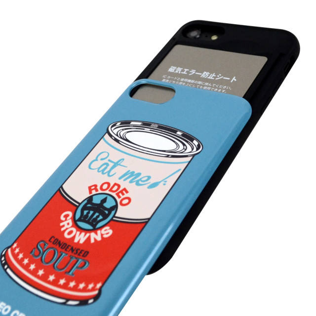 【iPhoneSE(第3/2世代)/8/7 ケース】RODEO CROWNS カード収納型背面ケース (スープ/BLUE)サブ画像