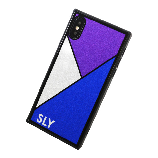 【iPhoneXS/X ケース】SLY 背面ケース (ラメガラスケース_BLUE)サブ画像