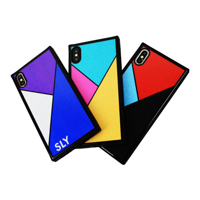 【iPhoneXS/X ケース】SLY 背面ケース (ラメガラスケース_BLUE)goods_nameサブ画像