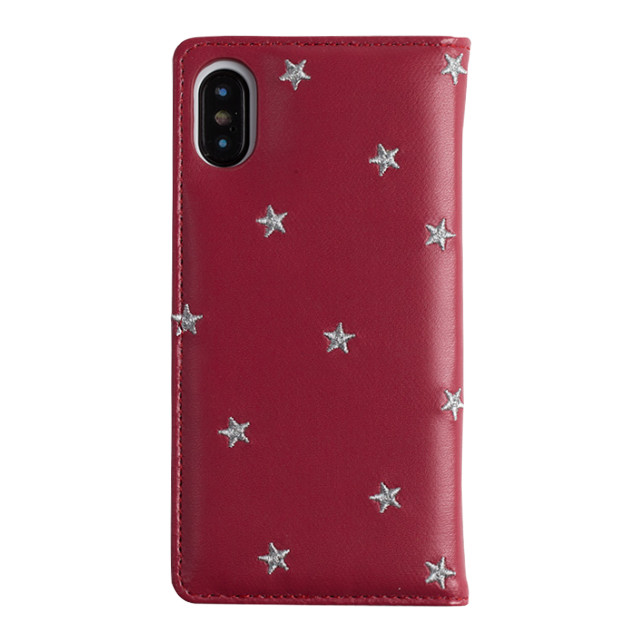 【iPhoneXS/X ケース】STAR EMBROIDERY (RED)goods_nameサブ画像