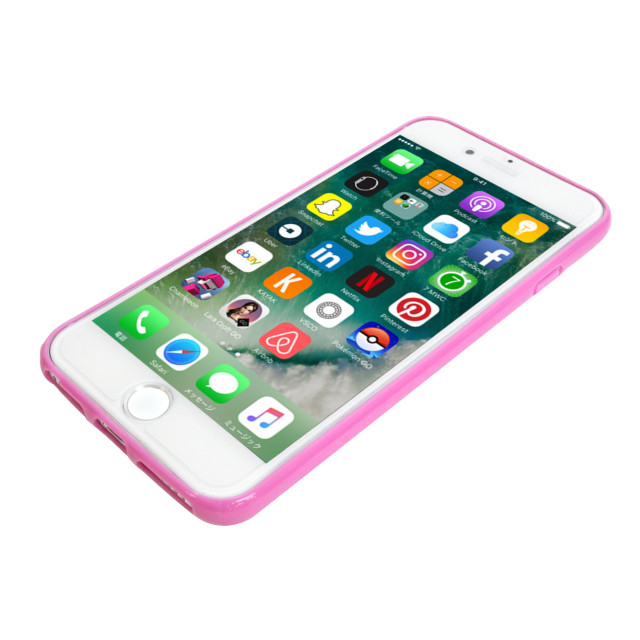 【iPhoneSE(第3/2世代)/8/7/6s/6 ケース】TPU＋PCハイブリッド クリアケース (ピンク)goods_nameサブ画像