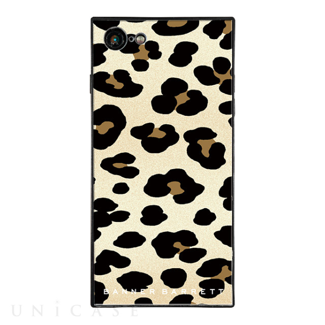 【iPhone8/7 ケース】BANNER BARRETT スクエア型 ガラスケース (LEOPARD PRINT)