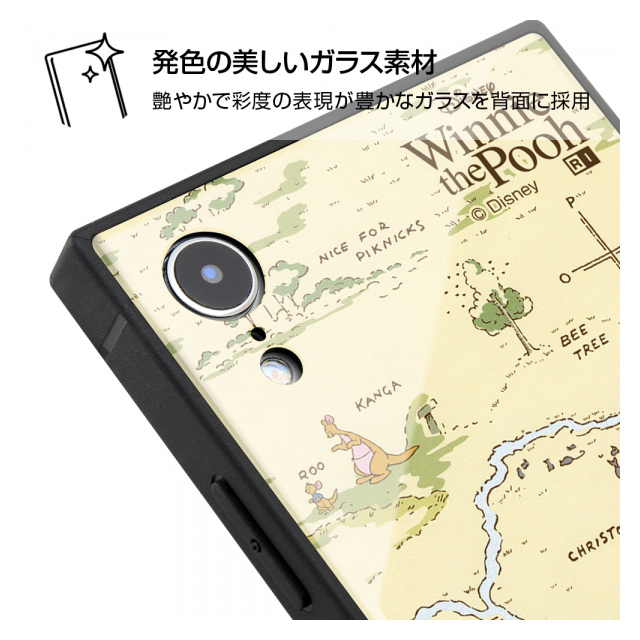 【iPhoneXR ケース】ディズニーキャラクター/耐衝撃ガラスケース KAKU (くまのプーさん_33)goods_nameサブ画像