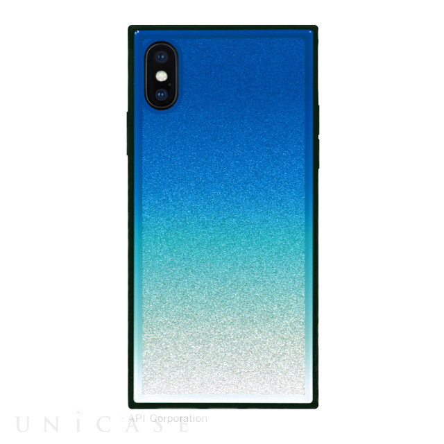 【iPhoneXS/X ケース】TILE グラデーション (BLUE)