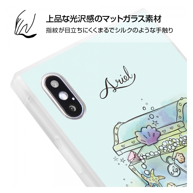 【iPhoneXS Max ケース】ディズニーキャラクター OTONA/耐衝撃ガラスケース KAKU SILK (アリエル/OTONA Princess)サブ画像