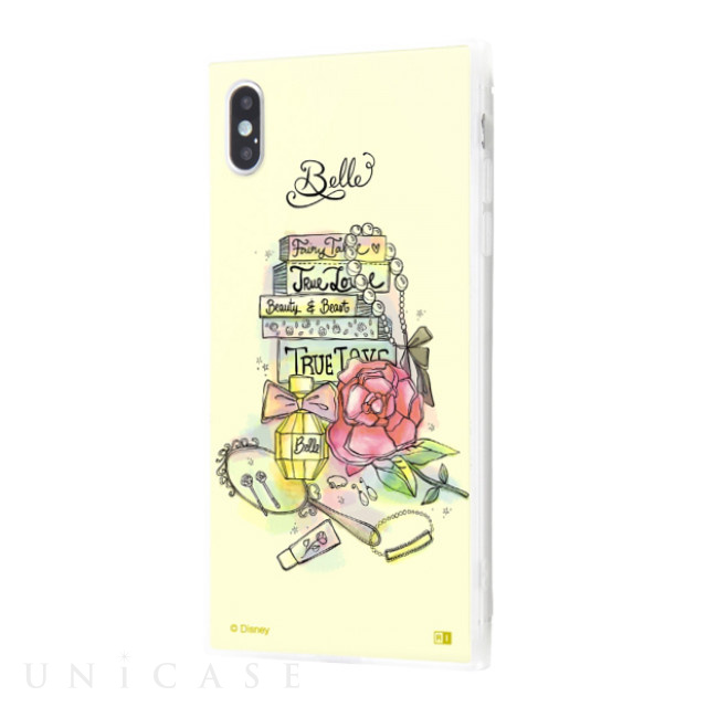 【iPhoneXS Max ケース】ディズニーキャラクター OTONA/耐衝撃ガラスケース KAKU SILK (ベル/OTONA Princess)