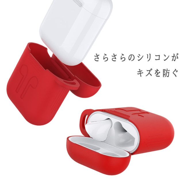 【AirPods(第2/1世代) ケース】Naked Silicone Case (Black)サブ画像