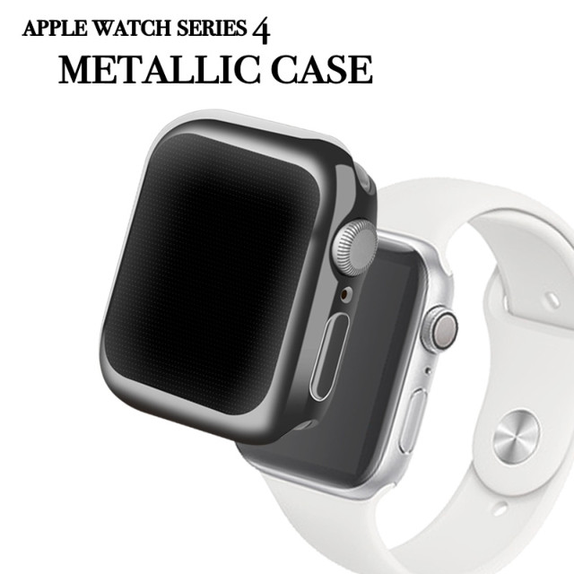 【Apple Watch ケース 44mm】Gold-plated APPLE watch4 case (Black) for Apple Watch Series5/4サブ画像