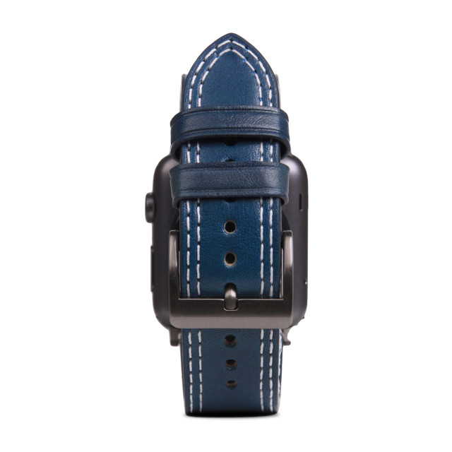 【Apple Watch バンド 44/42mm】Italian Temponata Leather (ブルー) for Apple Watch Series4/3/2/1サブ画像