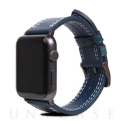 【Apple Watch バンド 44/42mm】Italian Temponata Leather (ブルー) for Apple Watch Series4/3/2/1