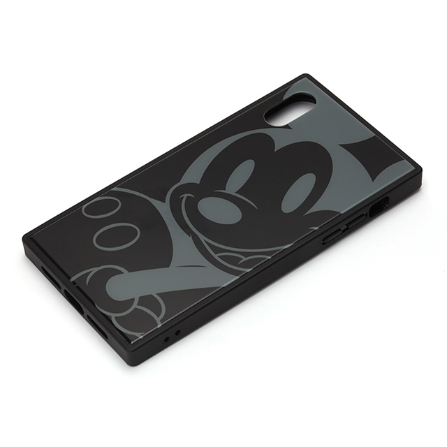 【iPhoneXR ケース】ガラスハイブリッドケース (ミッキーマウス/ブラック)サブ画像