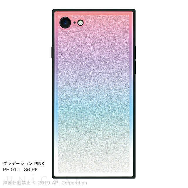 【iPhoneSE(第3/2世代)/8/7 ケース】TILE グラデーション (PINK)